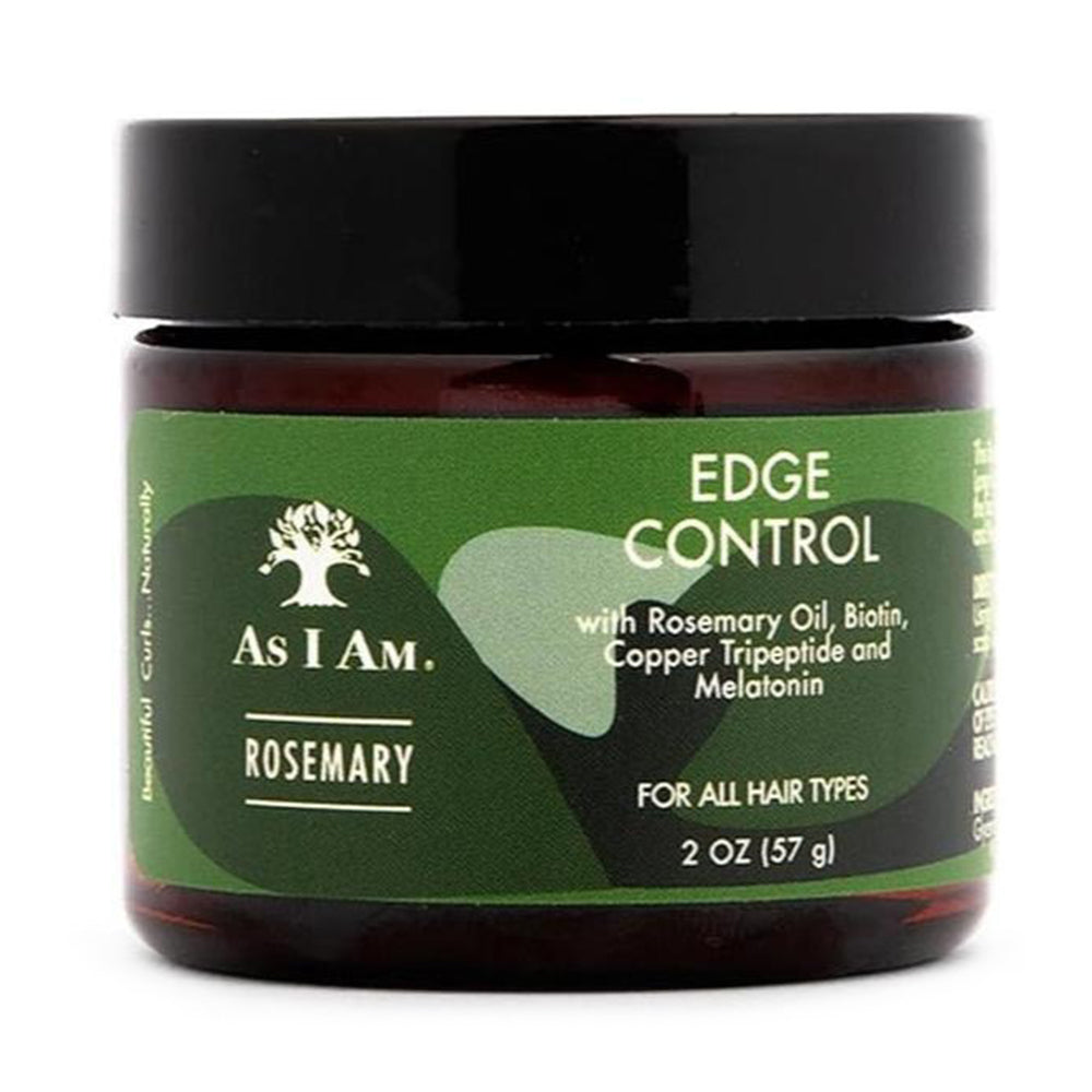 As I Am Long-Lasting Hold Nourishes Hairline Flake-Free Finish Rosemary Edge Control 2Oz (57g)
